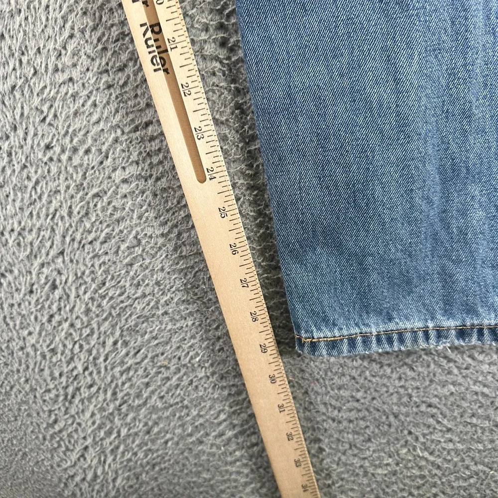 Levi's 505 Jeans Mens 33x30 Blue Cotton Denim Straight Leg Workwear Faded Travel